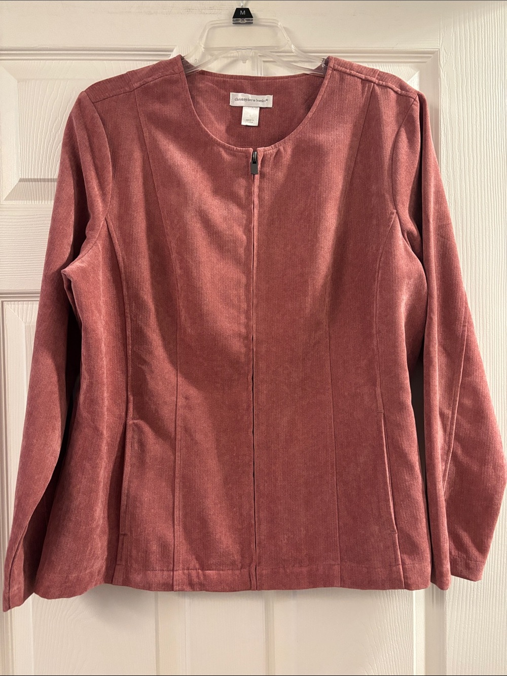 Christopher & Banks Rose Zip Jacket